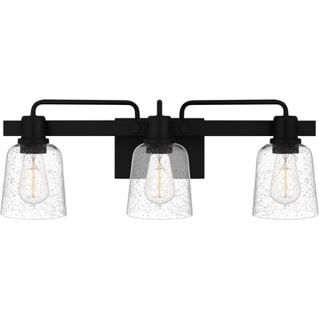 Quoizel Lydia Bath 3 Lights Matte Black LYD8624MBK